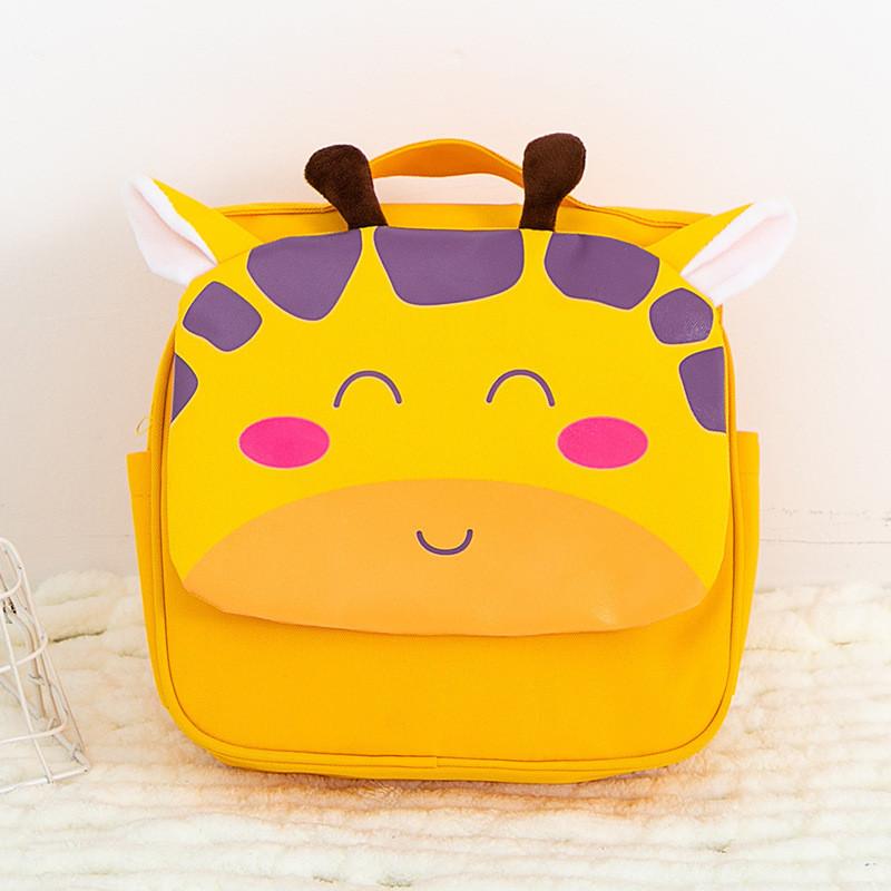 Adorable Cartoon Kids Backpack Spacious Oxford Cloth School Bag For Boys And Girls