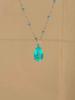 Cold Sea Blue Water Drop Necklace Women's Daughter Daily Commuter Exquisite Accessories Niche Clavicle Chain Premium Versatile