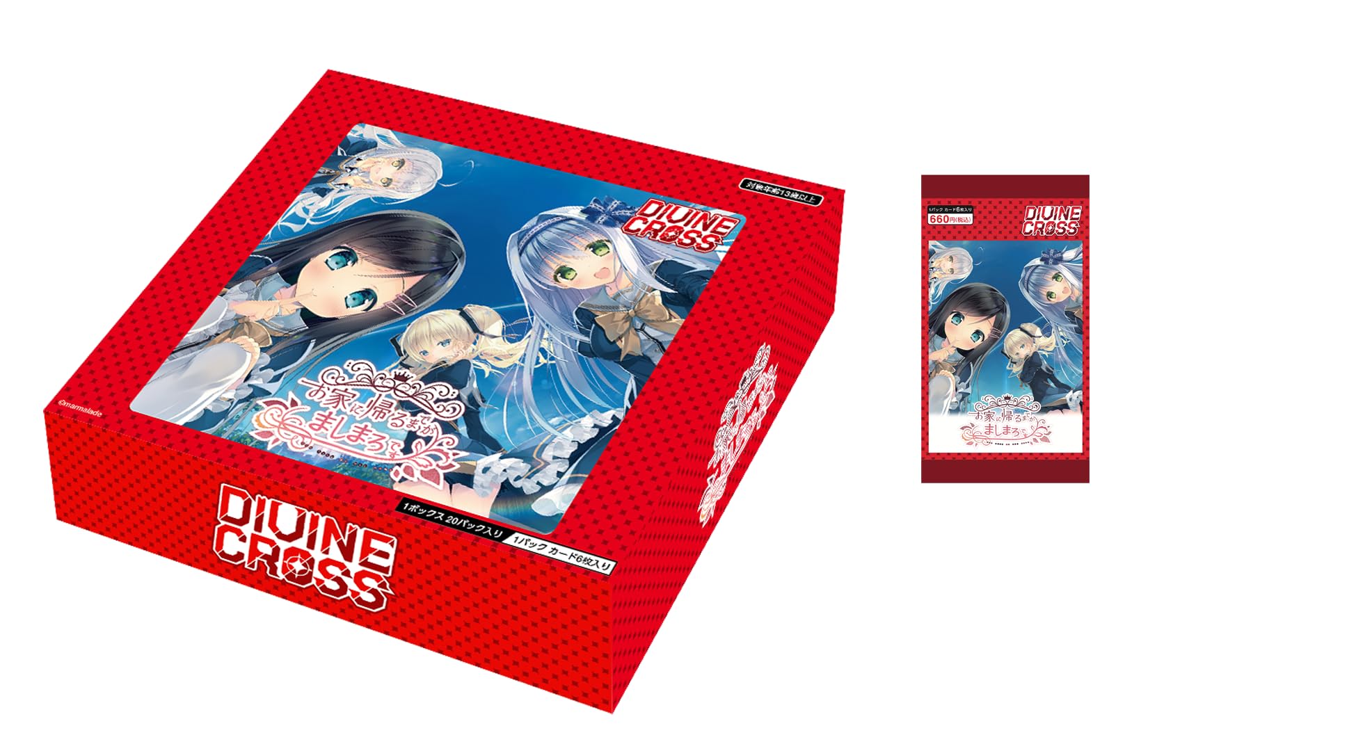 

TCG Mashimaro until I get home DIVINE CROSS 20 pack BOX Plus Pack Set It s червоний