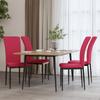 Day and Night - Day and Night Dining Chairs 4 Units Red Velvet