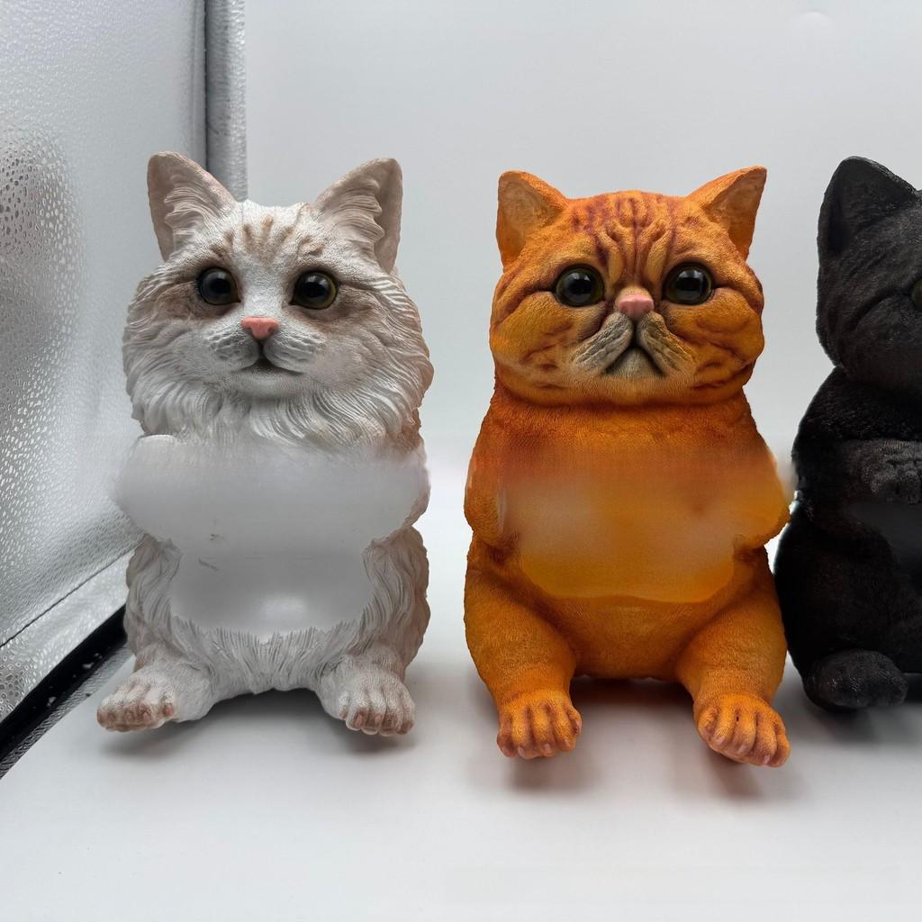 Cat Paper Holder Resin Cute Cat Design Wall Mount Tissue Dispenser For Bathroom Decor