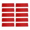 10pcs Rectangular Reflectors 48x148mm High Visibility Self Adhesive Safety Reflector for Trailer Truck Tractor Boat