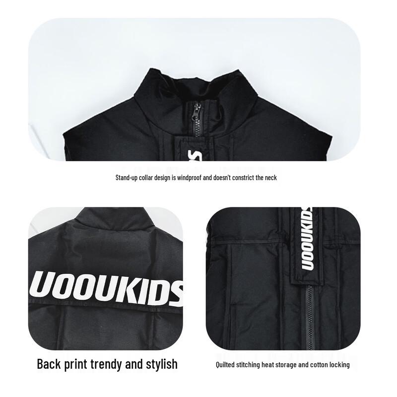 Boys' Thickened Winter Sleeveless Cotton Vest