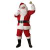Santa Claus Set with Boot Covers and Shoe Men's Costume, 6-Piece (Jacket, Pants, Belt, Hat, Beard, Covers)