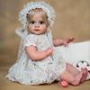 55CM Realistic Reborn Baby Doll Ultra Realistic 3D Lifelike Hand-aided Hair Transplantation Collectible Vinyl Doll for Gift