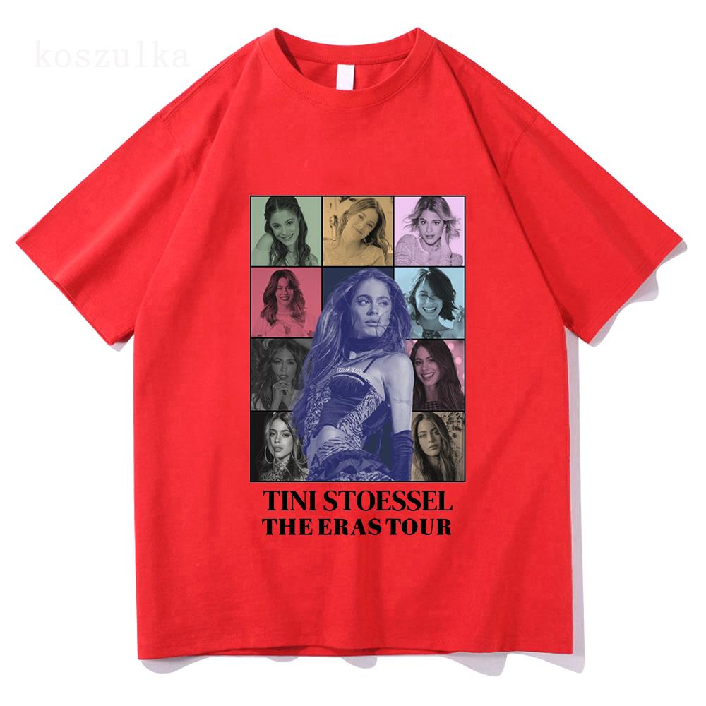 Tini Stoessel Tini De Papel Koszulka Koszulka dla Fanów Merch Unisex Koszulka z Napisem Czysta Bawełna Oddychająca i Wygodna Estetyczna Koszulka