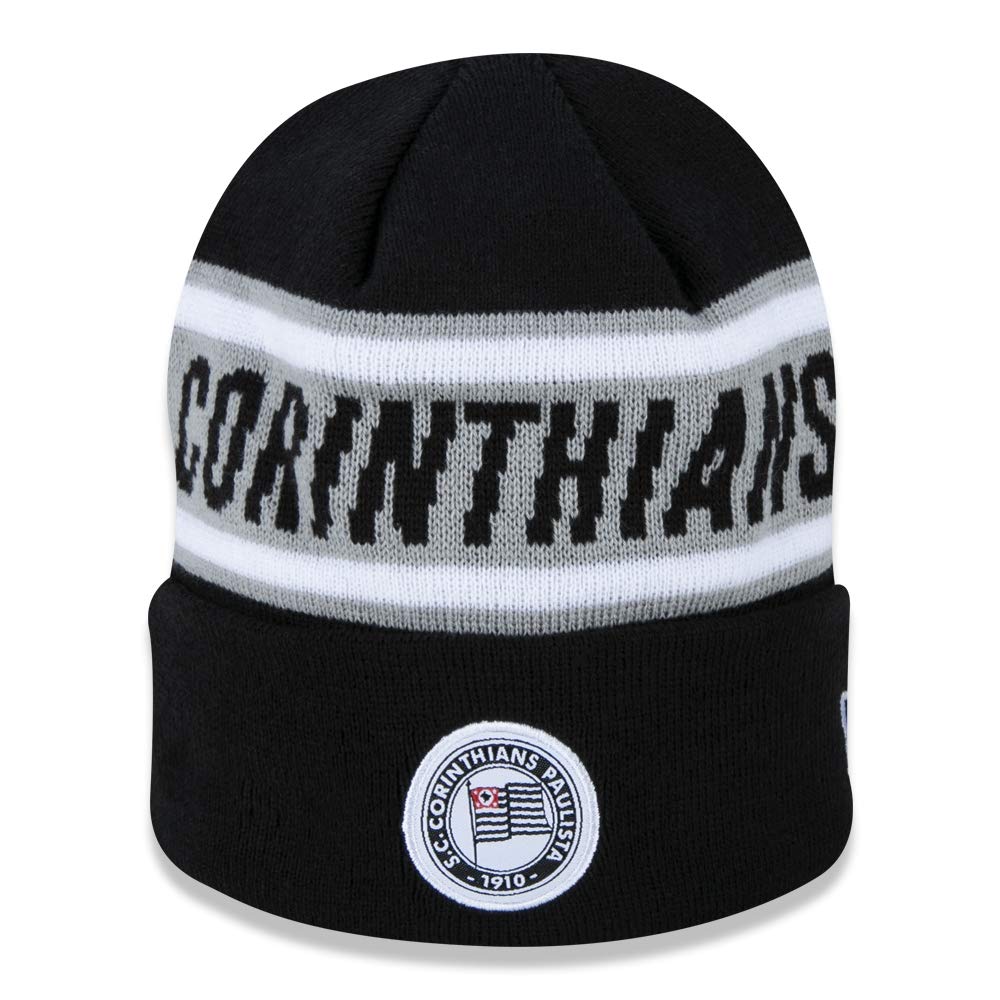 

[NEW ERA] Официальная вязаная шапка Коринтианс [CORINTHIANS] Шапка Черный Свободный размер