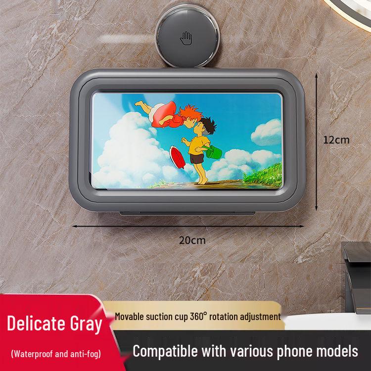 Waterproof Wall-Mounted Phone Holder for Shower and Bathroom