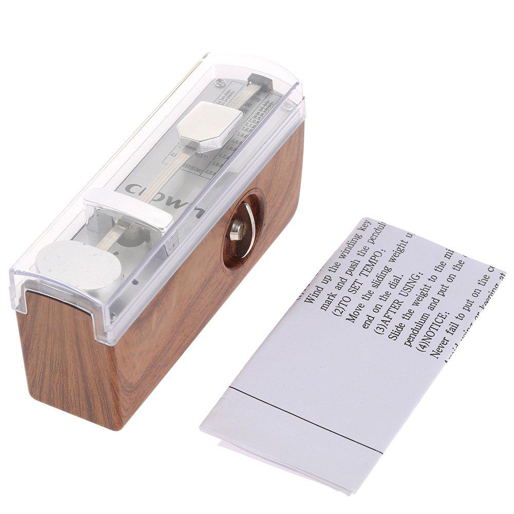 Btuty Portable Mini Mechanical Metronome 11cm Universal for Piano Guitar Violin Ukulele and Chinese Instruments