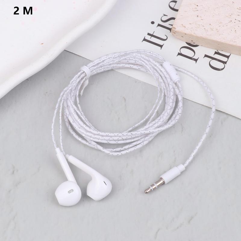 2M/3M Cable Length Wired Earphones In Ear Monitor Music Game Earbuds Headphone 3.5Mm Heavy Bass Headset
