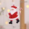 Wrought Iron Santa Claus and Snowman Christmas Tree Decorations