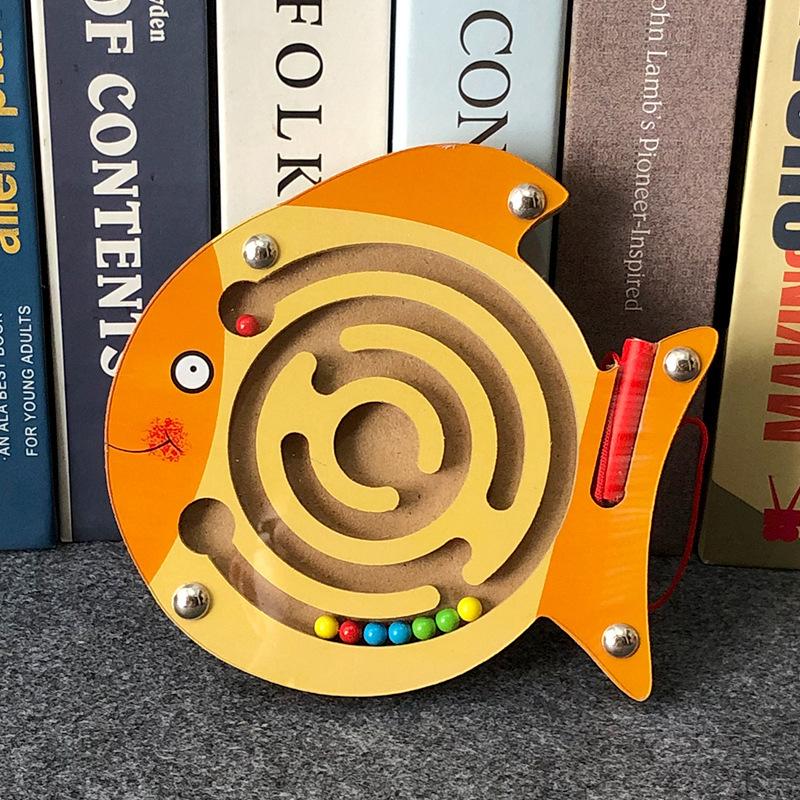 Dzieci Magnetyczny Labirynt Zabawka Dzieci Drewniana Gra Puzzle Zabawka Dzieci Wczesna Edukacyjna Łamigłówka Drewniana Zabawka Intelektualna Układanka Planszowa