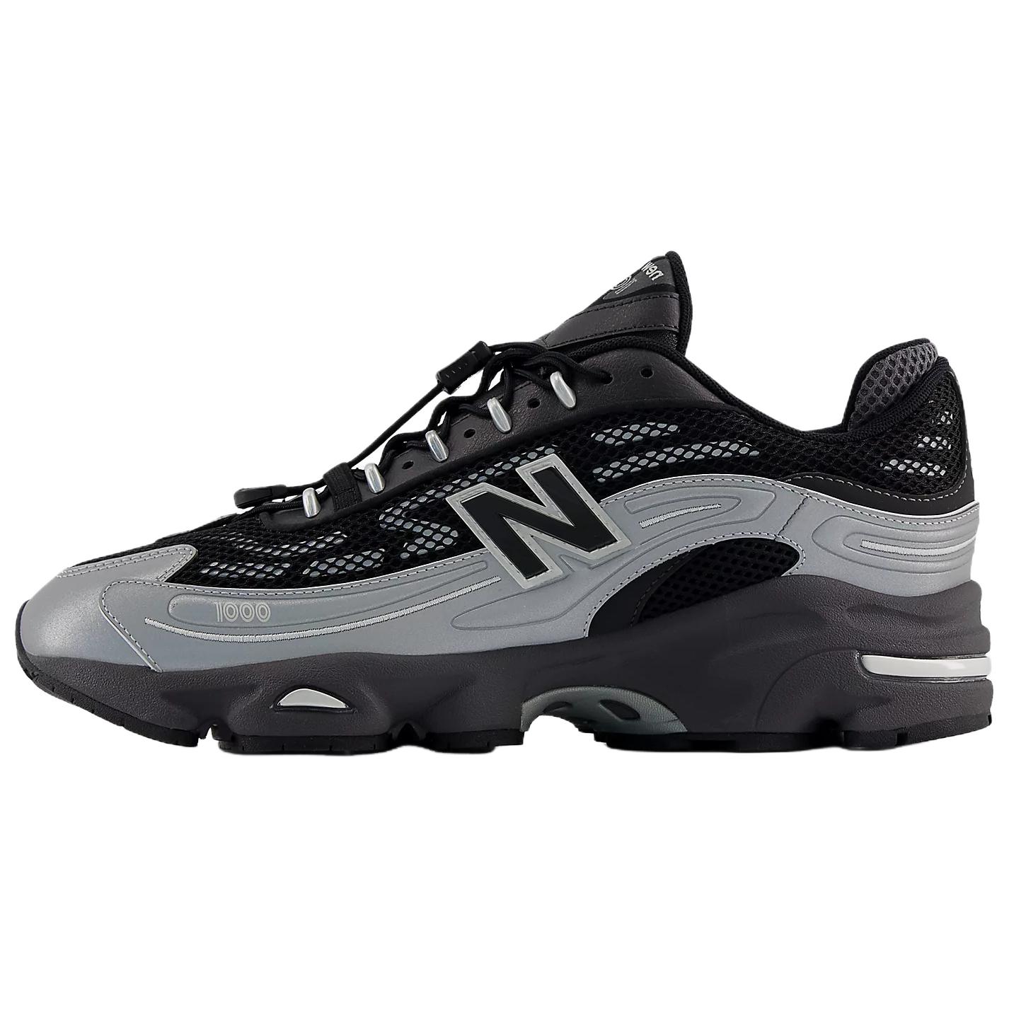 

New Balance NB 1000 Зручні Спортивні Бігові Кросівки Унісекс Сріблясто-Чорні U1000432 42