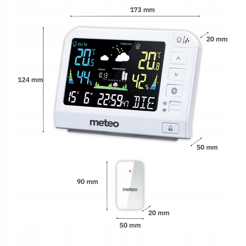 Meteo Sp205 Wetterstation Hygrometer Außensensor Dcf