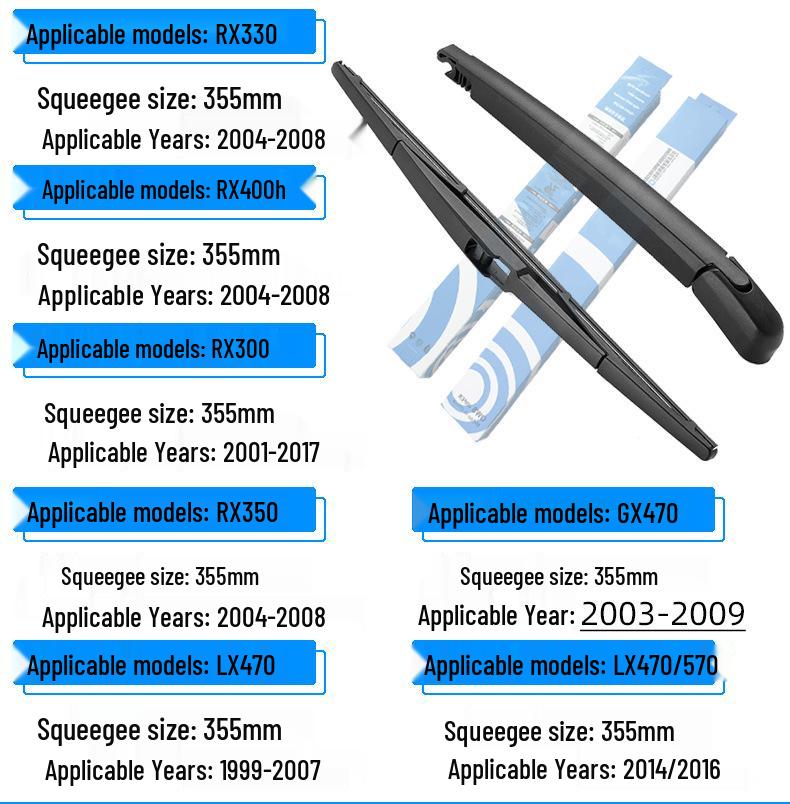 Lexus CT200h/NX/RX/LX/GX Seria Ansamblu braț și lamă ștergător spate