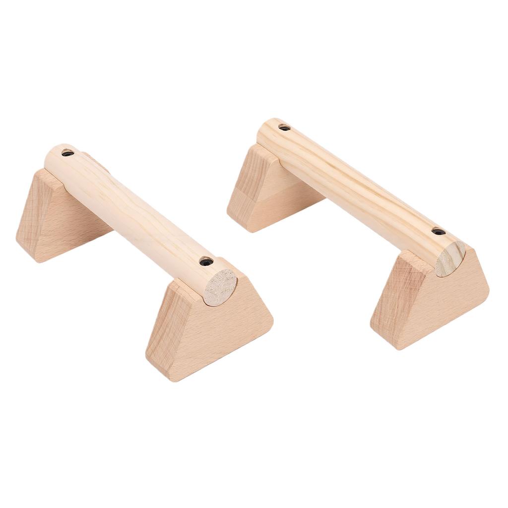 2 ks Dřevěné Push Up Stojany Dřevěný Balanční Paprsek Cvičební Vybavení pro Domácí Použití