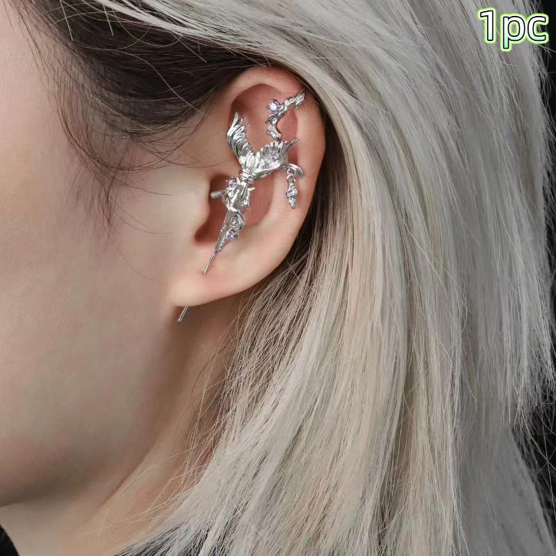 

Ретро Темный Готический Панк Роза Крест Шип Серьга Унисекс Пирсинг Игла для Ушей Серьги-гвоздики Ювелирное Украшение Аксессуар