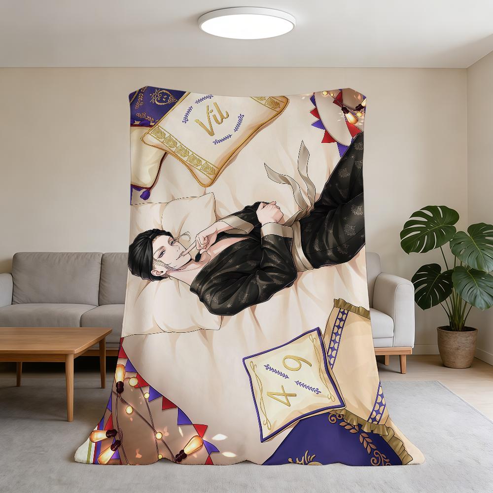 Blanket Super Warm Comfortable Plush Anime Throw Blanket Child Game Home Sofa T-Twisted-Wonderland Bedroom Gift