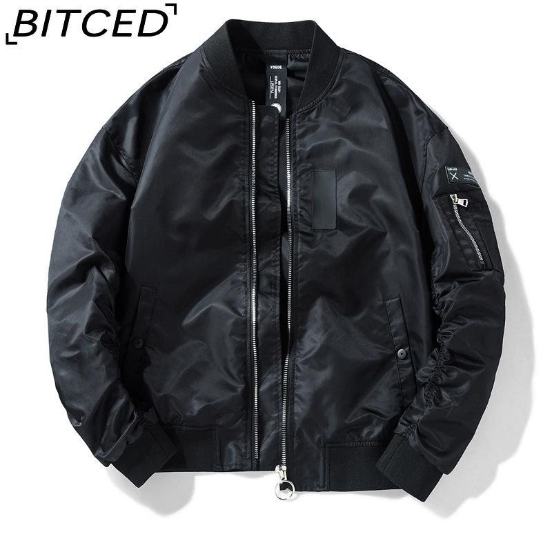BITCED Autumn Winter Men's Jacket Pilot Jacket Baseball Jacket