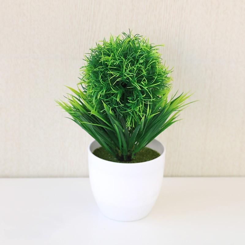 Artificial Bonsai Pot Grass Snapdragon Plant Potted Decoration Ornaments