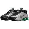 Nike Shox R4 Anti Slip Wear Resistant Low Top Running Shoes Men's Silver Black Sneakers HQ1988-006