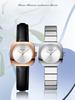 Women's Quartz Watches Square Watch Fashion Silicone Strap Simulated Smart Dial 35mm Black Rose Gold Quartz Movement Girls Gift Watch