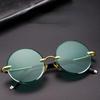 UV400 Protection Small Round Sunglasses Retro Metal Punk Shades Colorful Eyewear for Men Women