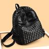 Fashion Rivet Soft Leather Women Backpacks Designer Large Capacity Girls School Bag  Female Bagpack Travel Bags