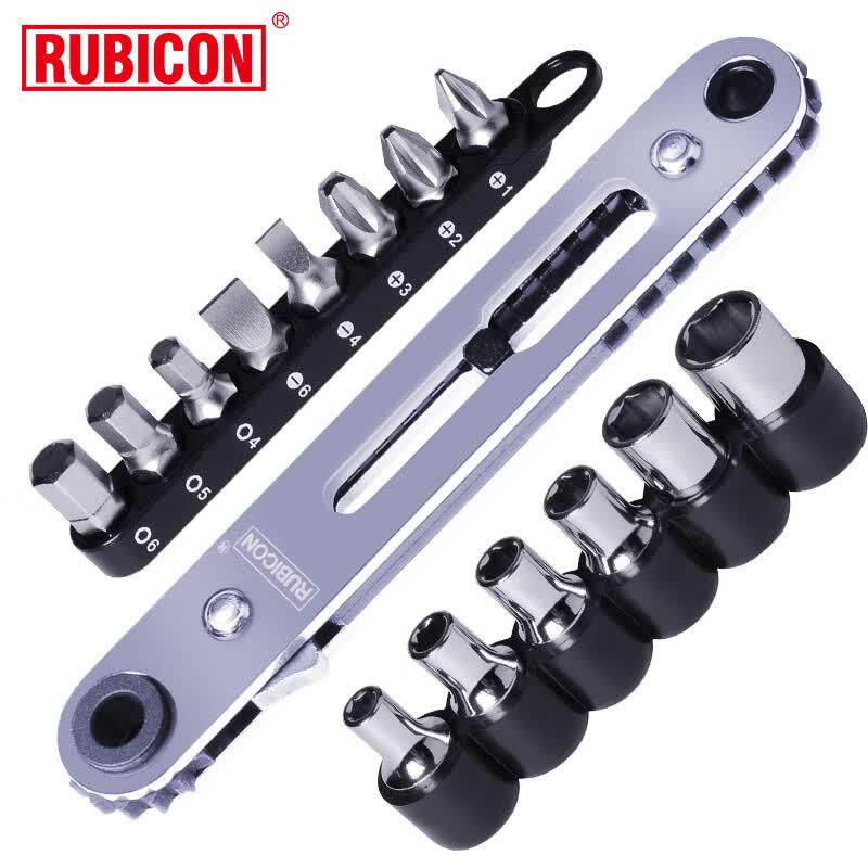 RUBICON RGH-16A 16-Piece Ratchet Screwdriver & Wrench Set