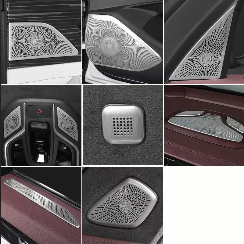 For Geely Monjaro KX11 -2024 Grand Koleos 2025 Decoration Accessories Steel speaker horn Cover 4 Door roof Loudspeaker Cover