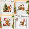 Removable Christmas Gingerbread Man Wall Sticker for Living Room, Bedroom & Cabinet