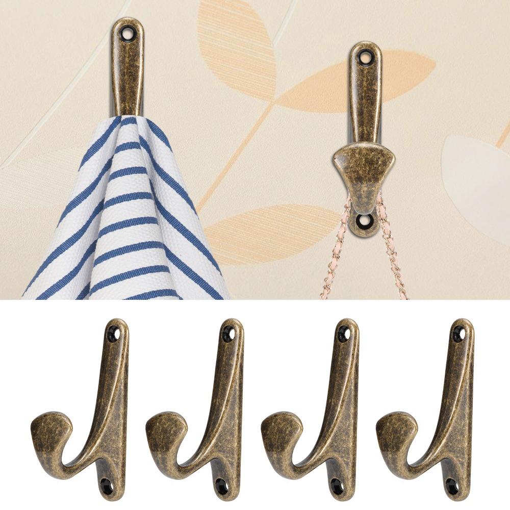 4pcs Multipurpose Coat Hooks Space Saving Wall Mounted Hooks Convenient Storage Hooks Living Room