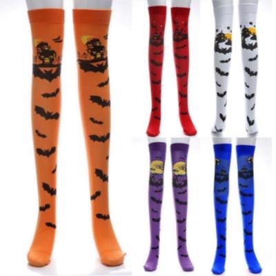 Halloween Party Women Stockings Cosplay Funny Costume Lolita Over Knee Long Socks Adult Witch Vampire Bat High Socks Soft Cotton