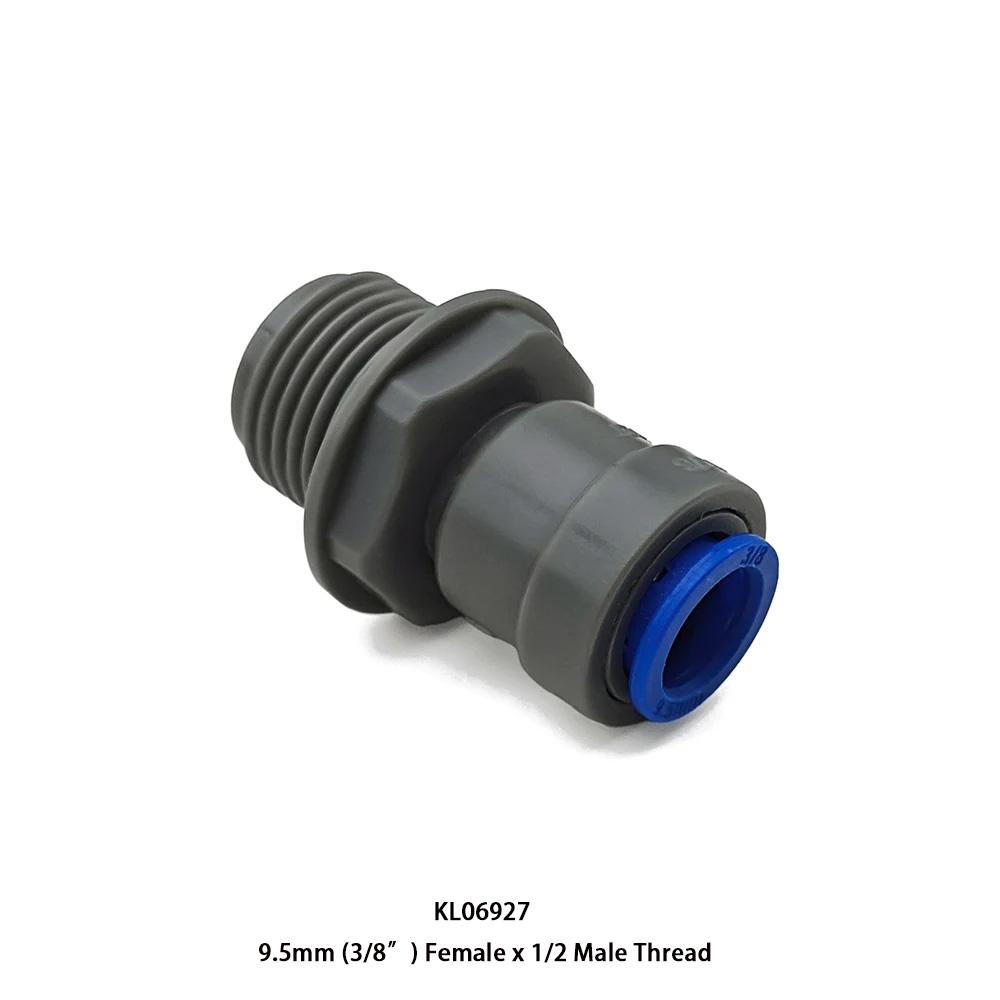 kegland Barware Plastic Valve Connector 9.5mm/8mm Female X 1/2 Male Thread Beer Brewing Homebrew