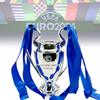 Modèle de Trophée de Football en Résine Élégant Style Européen Récompense de Football Argent Cadeau