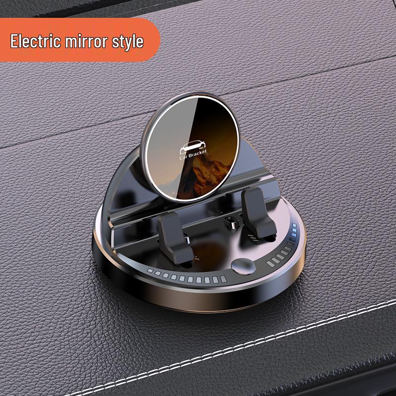 Smart 15W Fast Wireless Charging Car Phone Holder with Anti-Slip Silicone & 360° Rotation