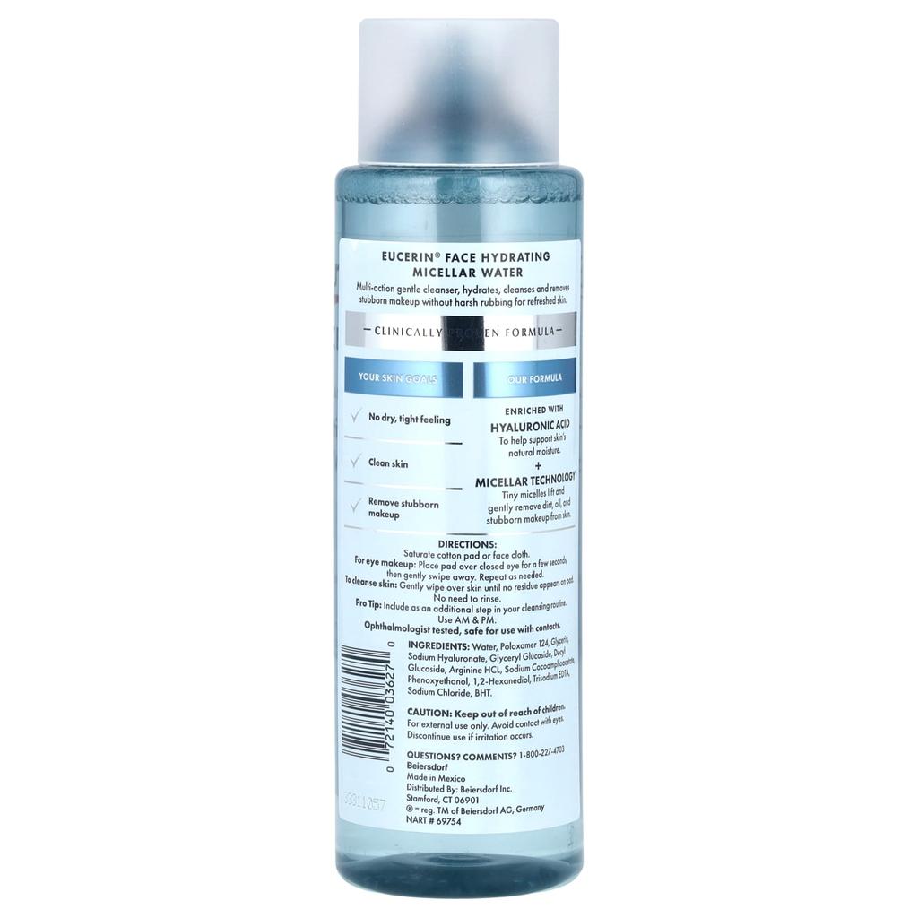 Face, Hydrating Micellar Water, Unscented, 400Ml (13.5Fl Oz)