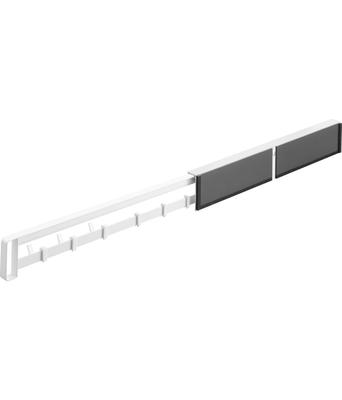 Yamazaki Jitsugyo Magnetic Refrigerator Side Hideable Slide Hook White Body W2.5 X D45 ~ 83 X H6.4cm Tower Hide Storage Hanging Storage Tool Hook