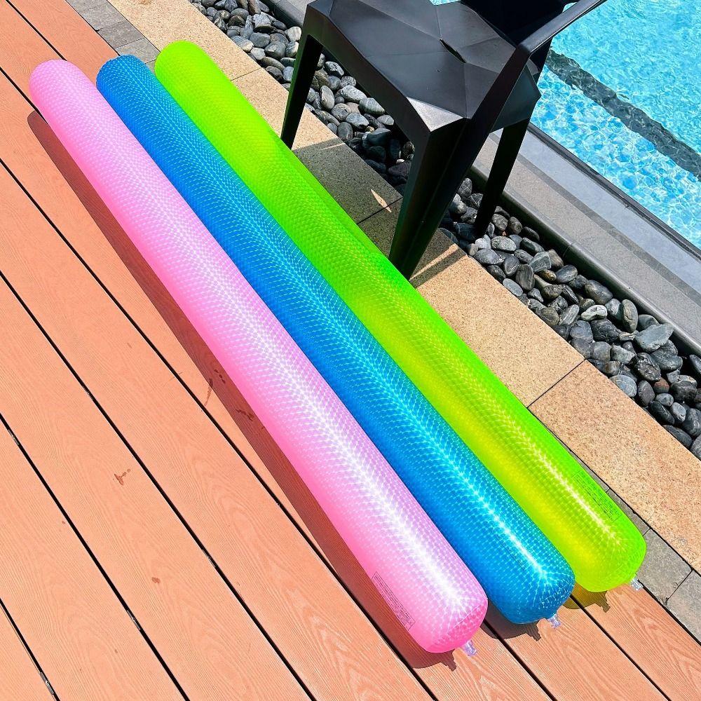 Portable PVC Pool Inflatable Sticks 64 Inch Pool Buoyancy Stick Inflatable Pool Noodles  Pool Party