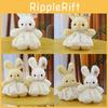 Gauze Pearl Rabbit Skirt Plush Doll With Butterfly Bow Animal Toy Gift Birthday