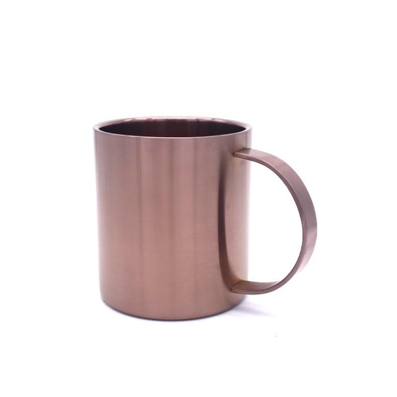 Lieferung 590ml Edelstahl 304 Kaffeetasse Stahlblechbecher Getränk Große Kapazität Bierkrug