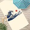 Arte La Grande Onda di Kanagawa Asciugamano Poliestere Asciugamano da Spiaggia Asciugatura Rapida Senza Sabbia Asciugamano da Bagno per Estate Piscina Viaggio Vacanza