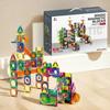 Stained Glass Magnetic Marble Run: Kids' Magnetic Building Blocks and Tracks