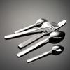 410 stainless steel thin Roman column series Western food knives, forks and spoons set tableware gifts 5 main parts