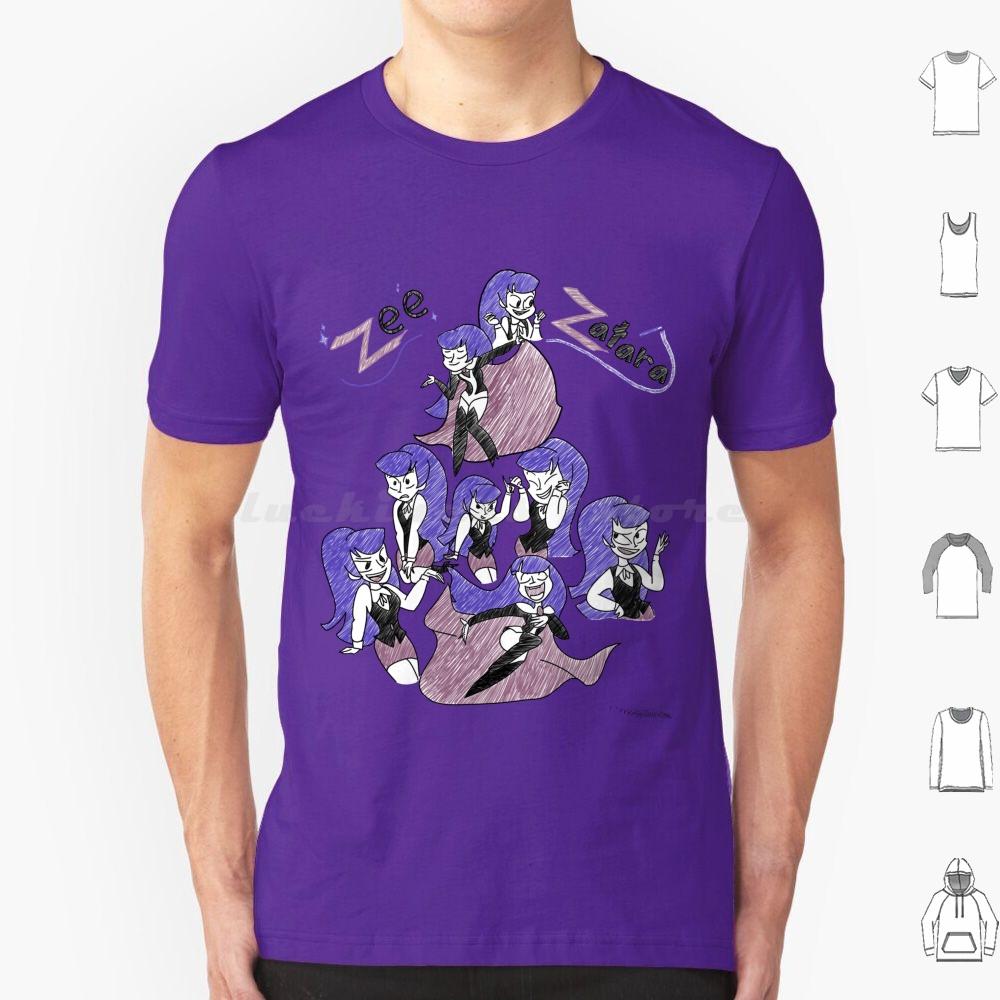Sketchy Zee Zatara T Shirt Cotton Men Women DIY Print Zee Zatara Comics Zatana Superhero Girls Cartoon Magic Cartoons Magician