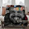 Signer P-Post M-Malone Blanket Design Lightweight For Dorms, Naps, Living Room, Office,Sofa,All-Season