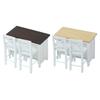 1/12 Miniature Dollhouse Furniture Metal Bar Table and Chair Set for Realistic Dollhouse Scene Display Decoration