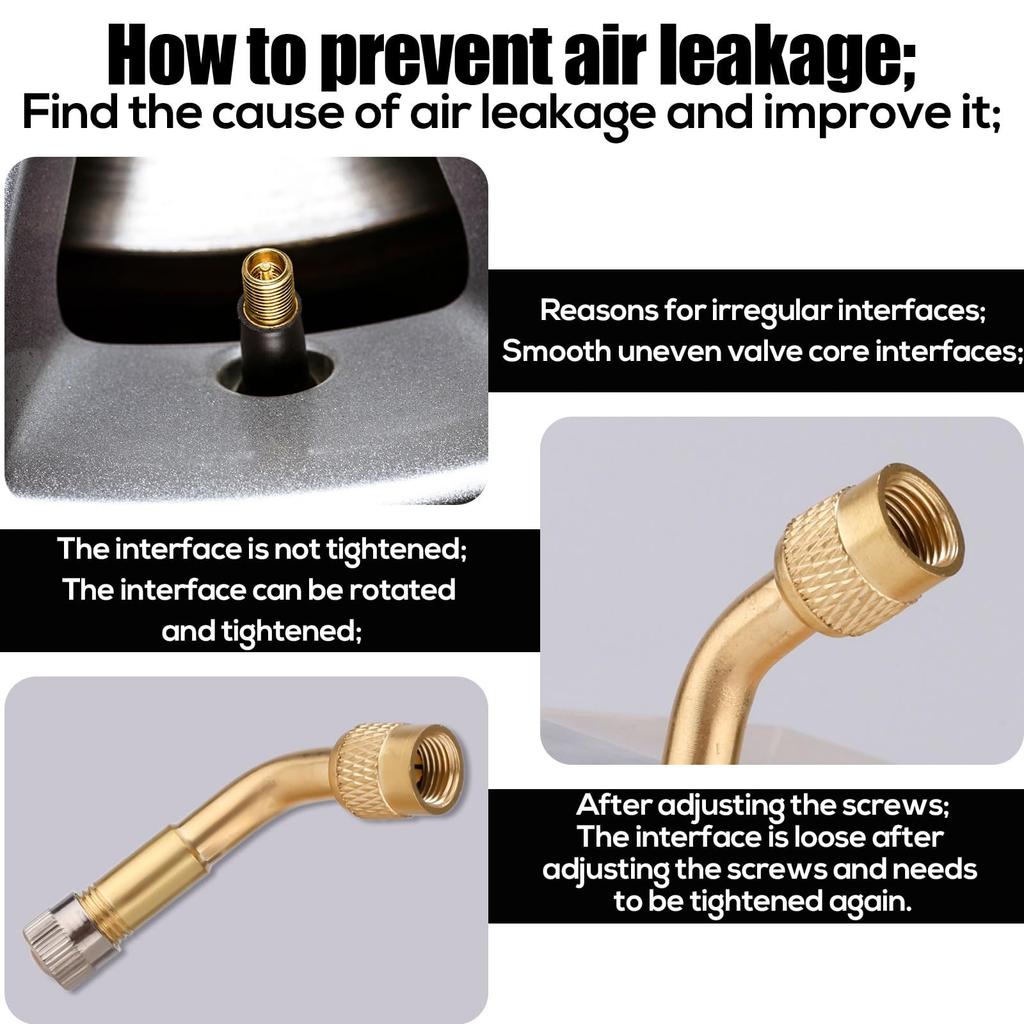 11/91/111 Degree Angle Brass Air Tyre Valve Extender for Auto Motorcycle Valve Adapter Tyre Inflatable Tube Extension Adapter