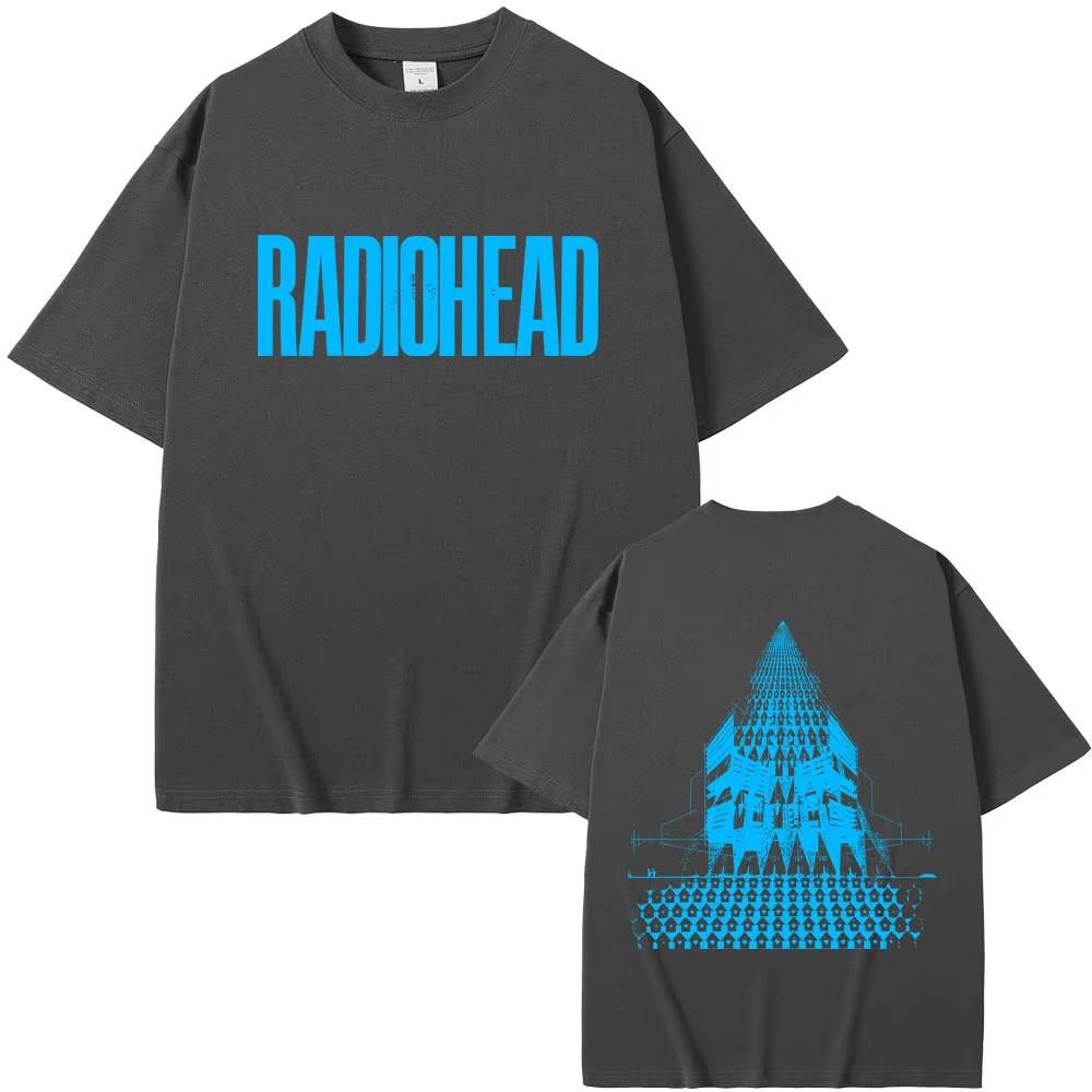 Radiohead Return To The Road Europatour T-Shirts Herren Damen Hip Hop Rock T-Shirt Männermode Übergroße T-Shirts Streetwear
