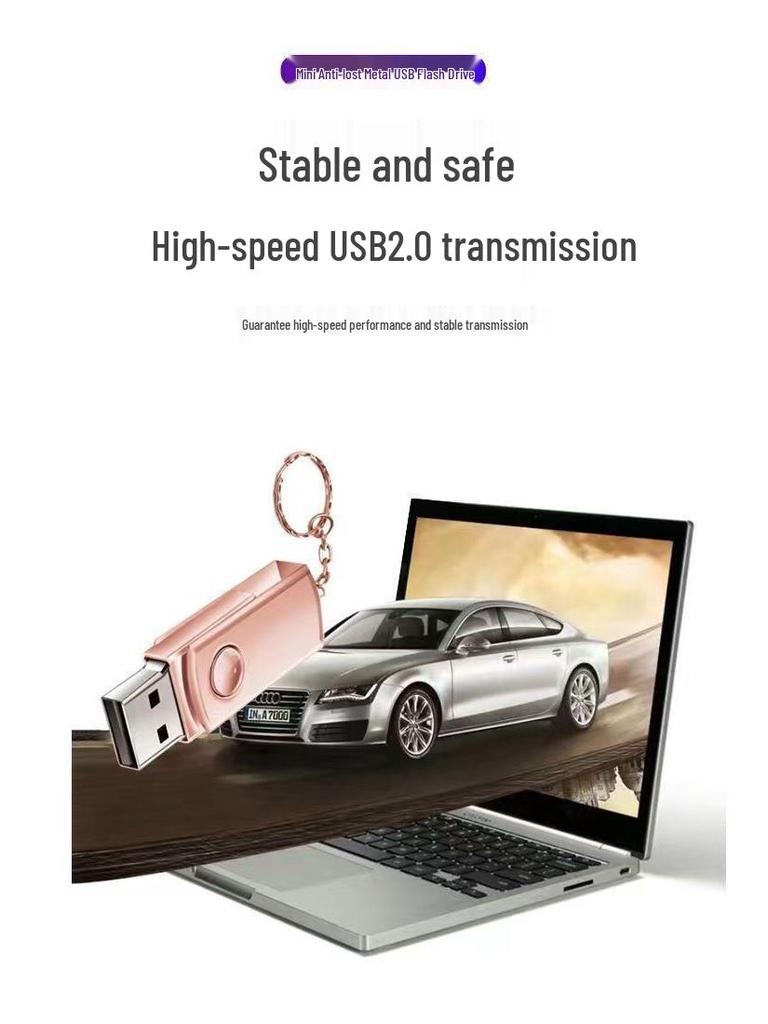 128GB Dual-use High-Speed USB-C Flash Drive for Phones and Computers - Portable Office & Car Gift